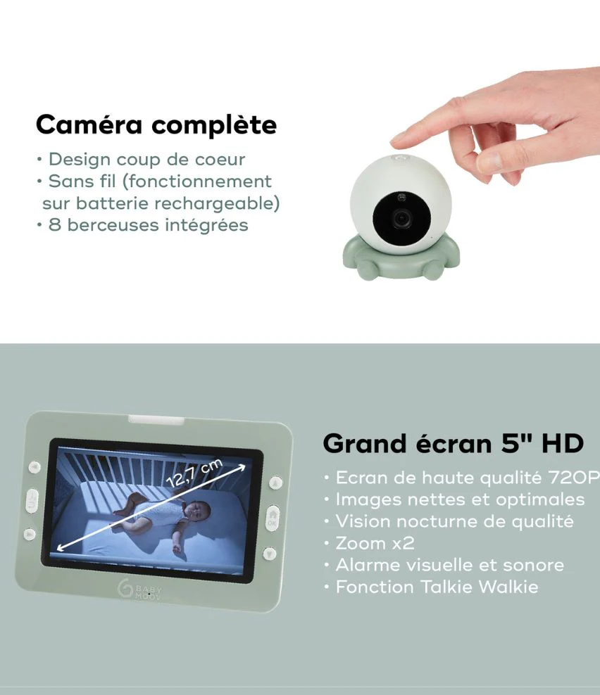 Babyphone Caméra Nomade - YOO Go+ HD - Image 5