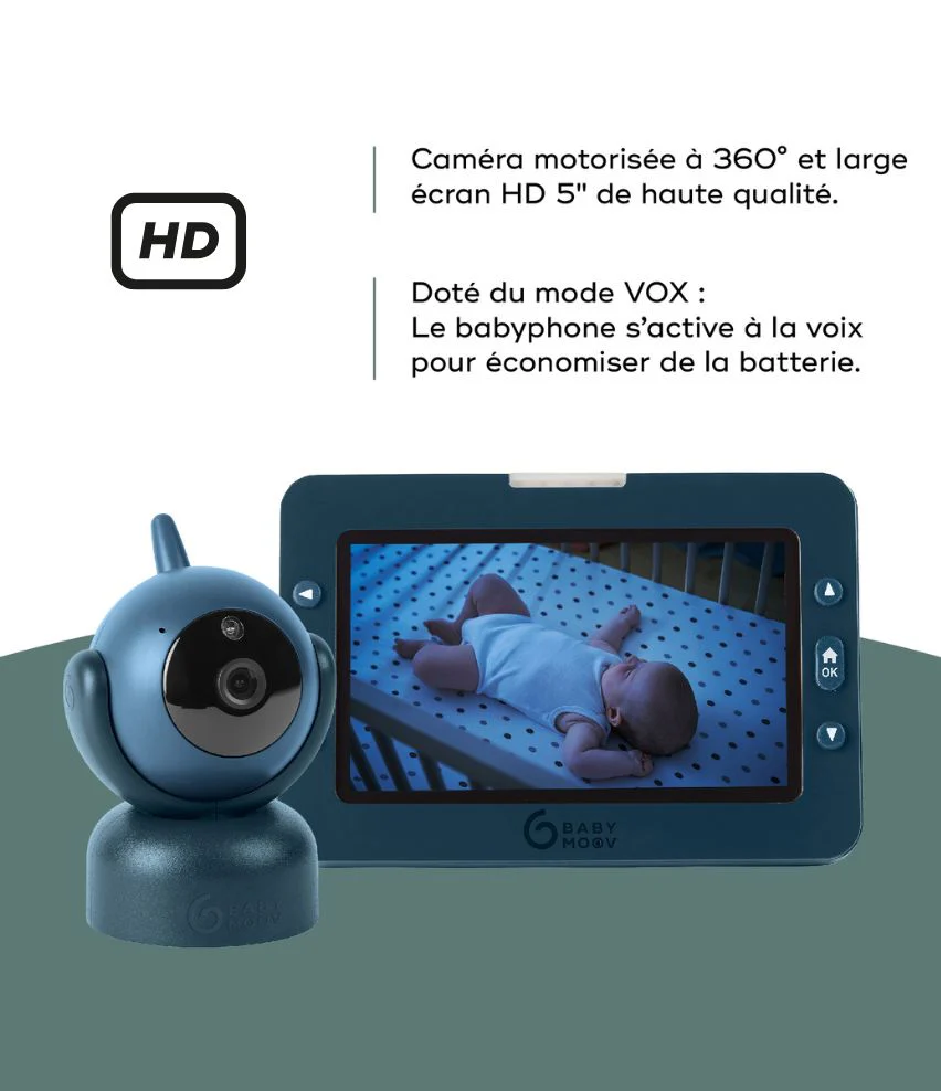 Babyphone Caméra rotatif YOO-Master(+) 5" HD - Image 3