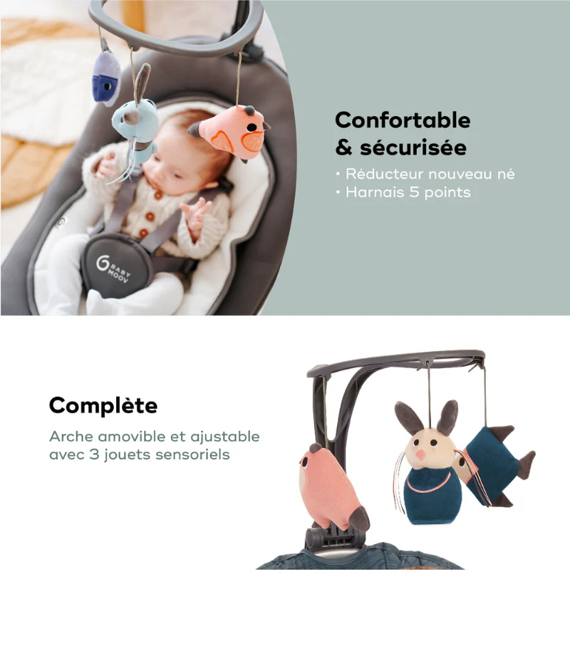 Swoon Motion Balancelle électrique - Assise rotative 360° - Image 5