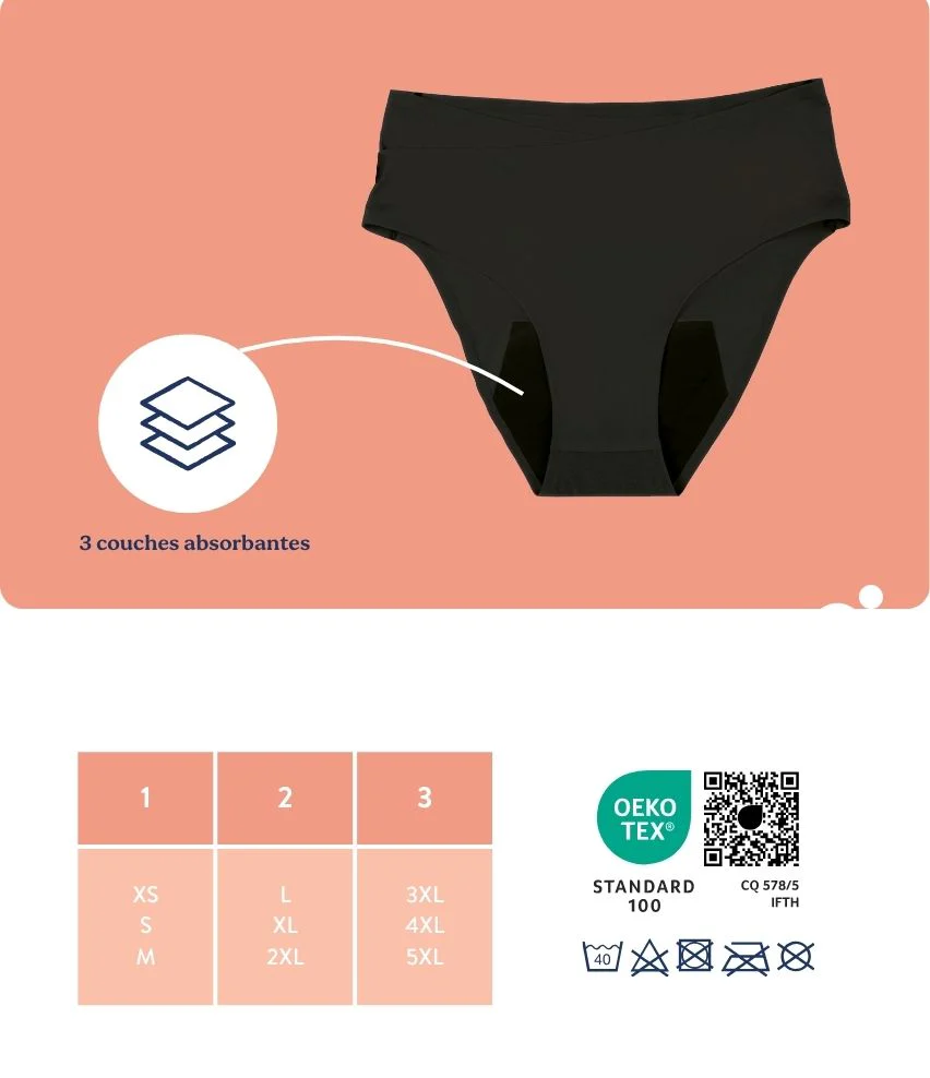 Culotte post-partum et menstruelle doomoo Flowly - Flux abondant - Image 8