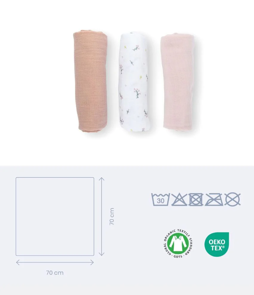 Lot de 3 langes bébé LOVELY - Image 15