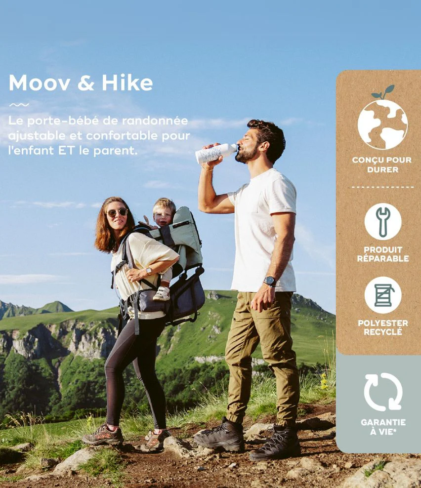 Moov & Hike - Le porte-bébé de randonnée conçu avec une kiné, confortable dès le 1er âge - Image 12