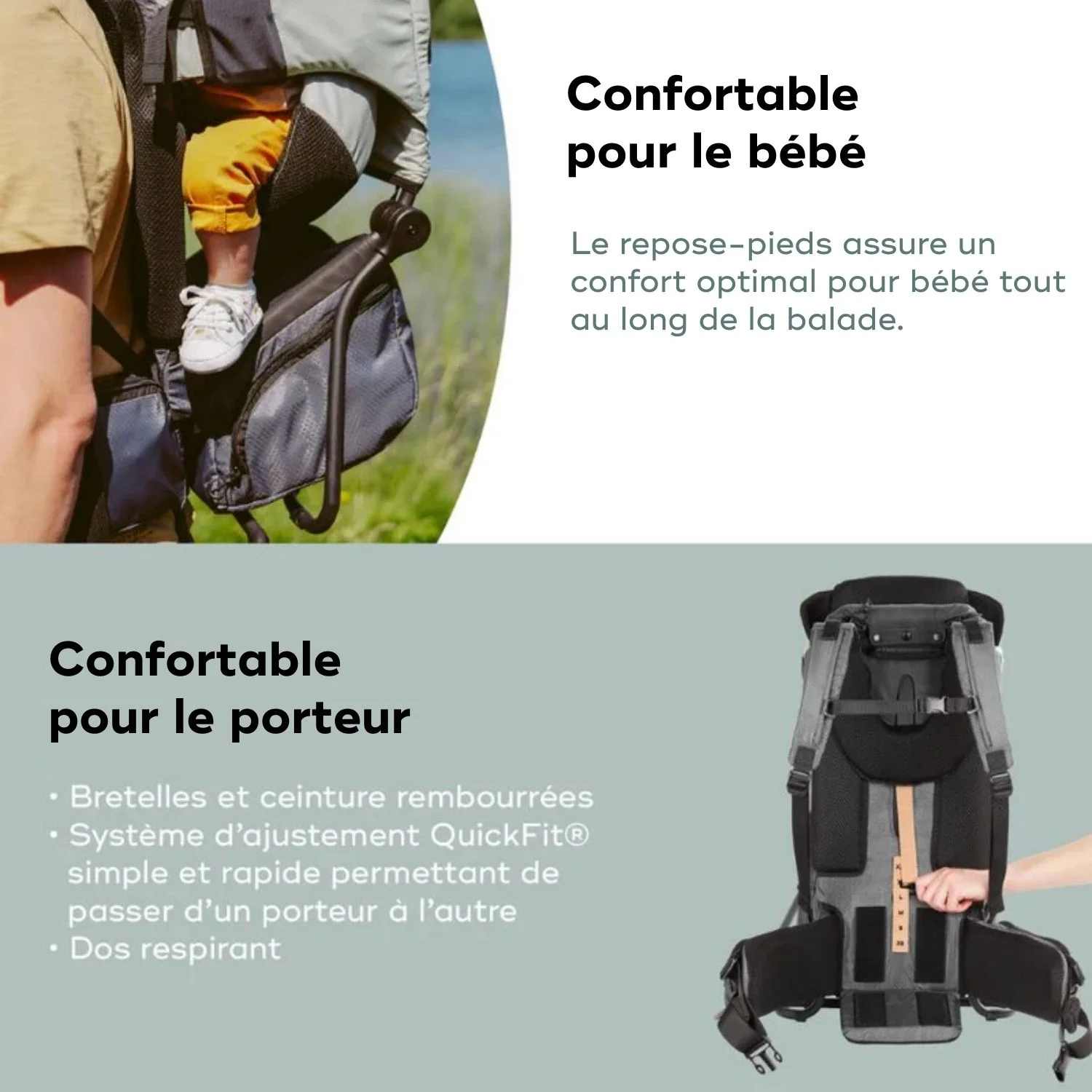Moov & Hike - Le porte-bébé de randonnée conçu avec une kiné, confortable dès le 1er âge - Image 7