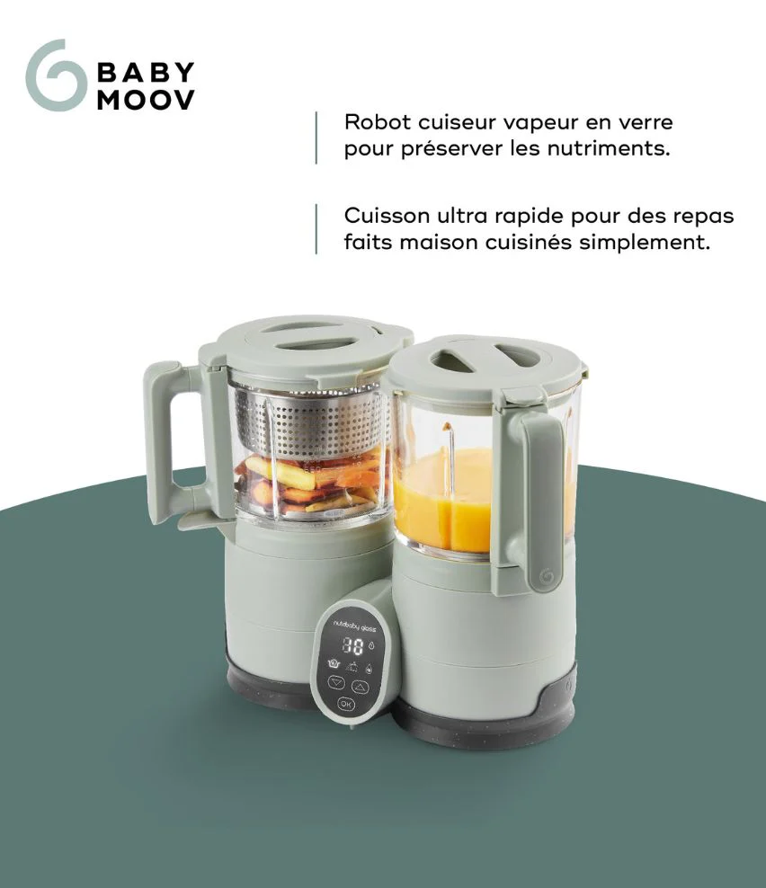 Robot en verre cuisson rapide - Nutribaby Glass Celadon - Image 3